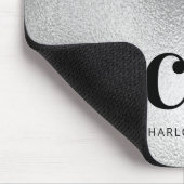 Silver Monogram Logo Mousepad (Ecke)