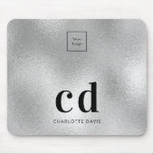 Silver Monogram Logo Mousepad (Vorne)