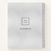 Silver Monogram Logo Notizblock (Rückseite)