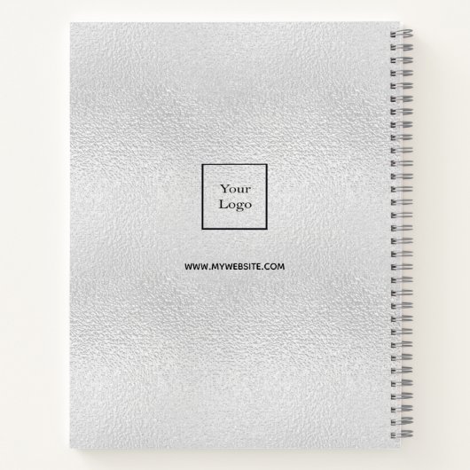 Silver Monogram Logo Notizblock (Rückseite)