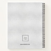 Silver Monogram Logo Notizblock (Rückseite)