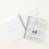 Silver Monogram Logo Notizblock (Innenseite)