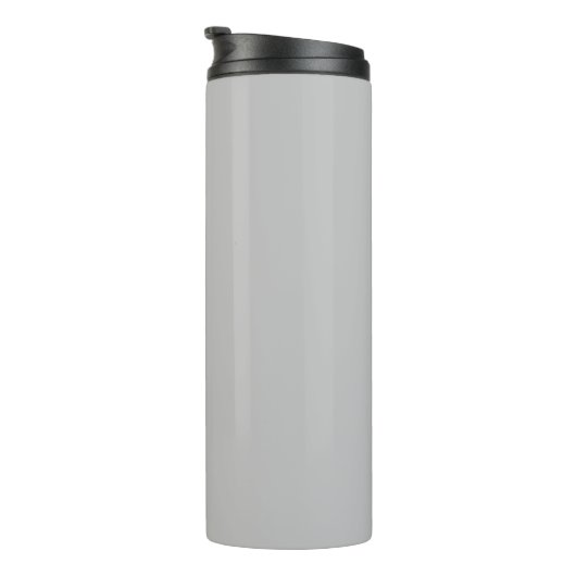 Silver Monogram Moderne Drehschrift Thermal Tumble Thermosbecher (Nach rechts gedreht)