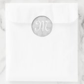 Silver Monogram Sticker (Tasche)