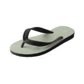 Silver-Monogramm Kinderbadesandalen (Schrägansicht)