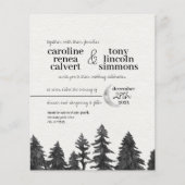 Silver Moon Budget Flyer Einladung Hochzeit (Vorne)