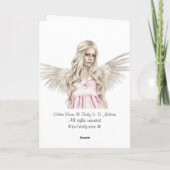 Silver Moon Grußkarte Karte (Rückseite)