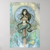 Silver Moon Mermaid Poster von Molly Harrison (Vorne)