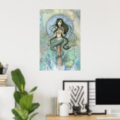 Silver Moon Mermaid Poster von Molly Harrison (Heimbüro)