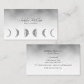 Silver Moon Modernes psychisches Medium Visitenkarte (Vorne/Hinten)