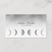 Silver Moon Modernes psychisches Medium Visitenkarte (Vorderseite)