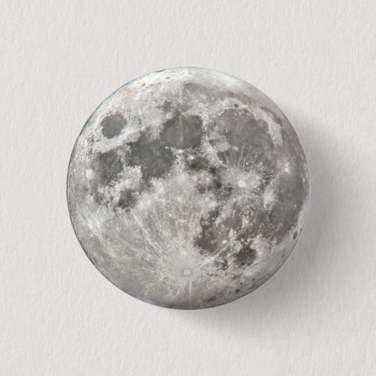 Silver Moon Round Button (Vorderseite)