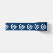 Silver Moon Spiral auf dunkelblau Ripsband (Vorderseite)