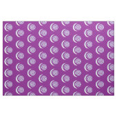 Silver Moon Spiral auf lila Stoff (Fat Quarter (45,7 x 55,9 cm))