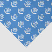 Silver Moon Spiral auf tiefblau Seidenpapier (Ausschnitt)