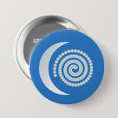 Silver Moon Spiral Button (Vorne & Hinten)