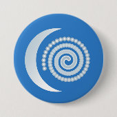 Silver Moon Spiral Button (Vorderseite)