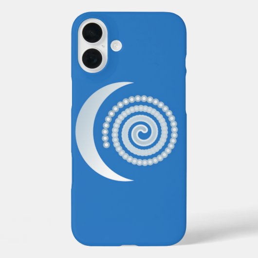 Silver Moon Spiral Case-Mate iPhone Hülle (Rückseite)