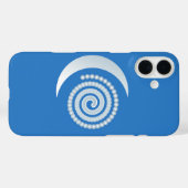 Silver Moon Spiral Case-Mate iPhone Hülle (Rückseite (Horizontal))