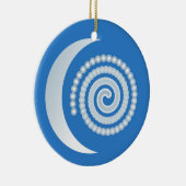 Silver Moon Spiral Keramik Ornament (Rechts)