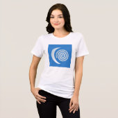 Silver Moon Spiral Tri-Blend Shirt (Vorderseite voll)