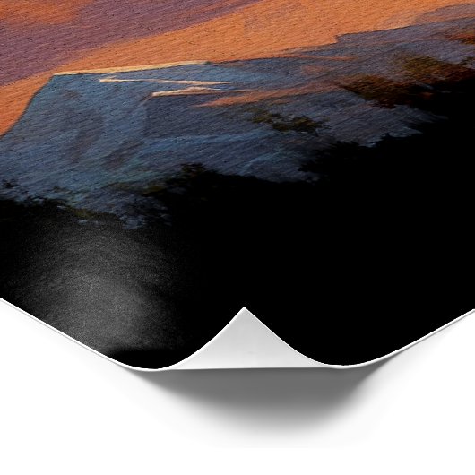 Silver Mountain Pegasus Poster (Ecke)