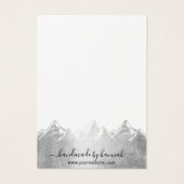 Silver Mountains Skyline Handmade Earring Display (Rückseite)