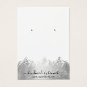 Silver Mountains Skyline Handmade Earring Display (Vorderseite)