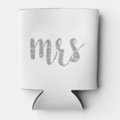 Silver mrs, chic script, Imitate Glitzer Dosenkühler (Vorderseite)