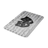 Silver Music and Theatermasken Badematte (Schrägansicht)