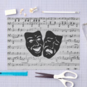 Silver Music and Theatermasken Seidenpapier (Handwerk)