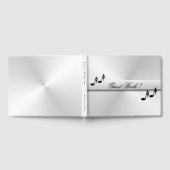 Silver Music Personalisiert Dating Guest Book Gästebuch (Voll)