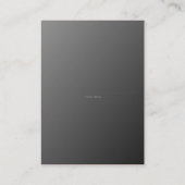 Silver Music Platzkarte (Rückseite)