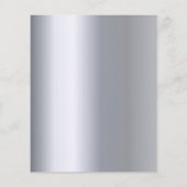 Silver Musiknotens - Einladung zum Geburtstag (Rückseite)