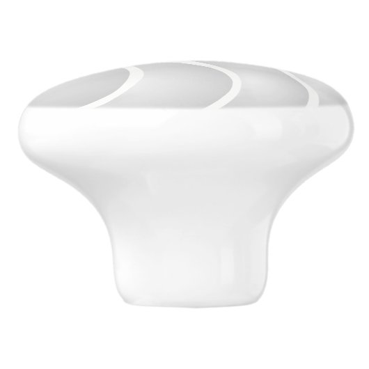 Silver Nautilus Coastal Style Keramikknauf (Seitenansicht)