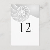 Silver Nautilus Muschel Beach Wedding (Rückseite)