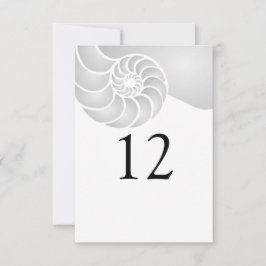 Silver Nautilus Muschel Beach Wedding