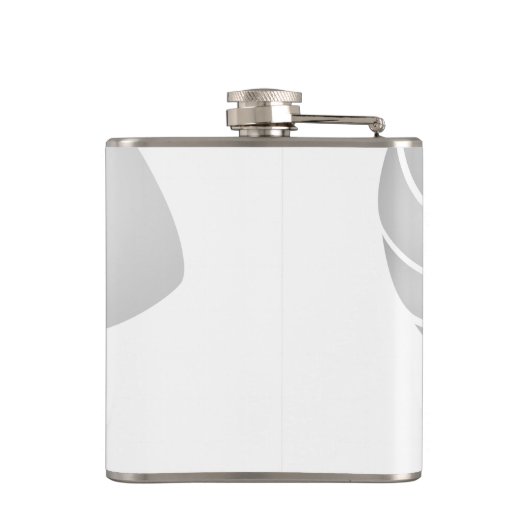 Silver Nautilus-Muschel mit benutzerdefiniertem Mo Flachmann (Rückseite)