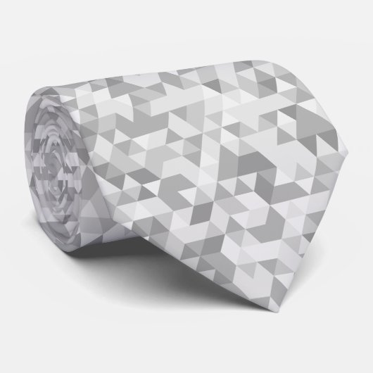 Silver Neck Tie Krawatte (Gerollt)