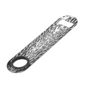 Silver Net Metal Artistic Unique Speed Flaschenöffner (Rückseite Schrägansicht)