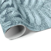 SILVER NEW ZEALAND LEAFN FERN PERSONALISIERT KIWI GESCHENKPAPIER (Rolleneckpunkt)