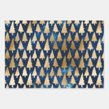 Silver Night Winter Weihnachtswrapping Paper