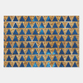 Silver Night Winter Weihnachtswrapping Paper Geschenkpapier Set (Vorderseite 3)