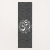 Silver OM Hexagonal Mandala Yoga Mat Yogamatte (Vorderseite)