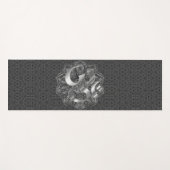 Silver OM Hexagonal Mandala Yoga Mat Yogamatte (Vorderseite (Horizontal))