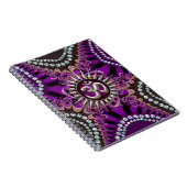 Silver Om Lila Eastern Sparkline-Notebook Notizblock (Rechte Seite)