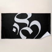 Silver Om  Strandtuch (Vorderseite)