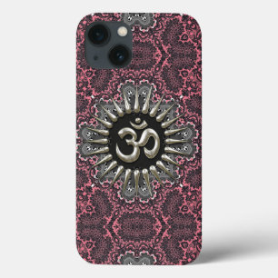 Silver Om Vintag rosa Damask Case-Mate iPhone Hülle