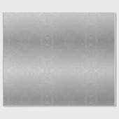 Silver Ombre Damask Weihnachten Geschenkpapier (Flach)