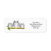 Silver Owls Design Return Address (Vorne)